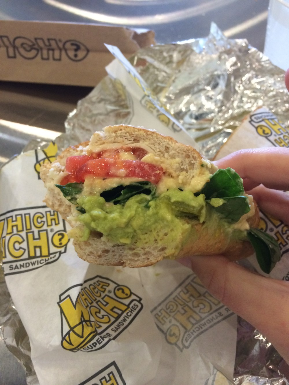 Which Wich Veggie Sandwich